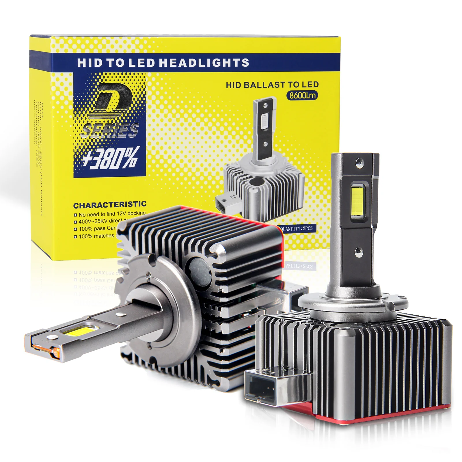 2022 D series LED headlight M30 D1S D5S D3S D8S 35w 10000lm 6000k LED Car headlights  HID Ballast led headlight for car