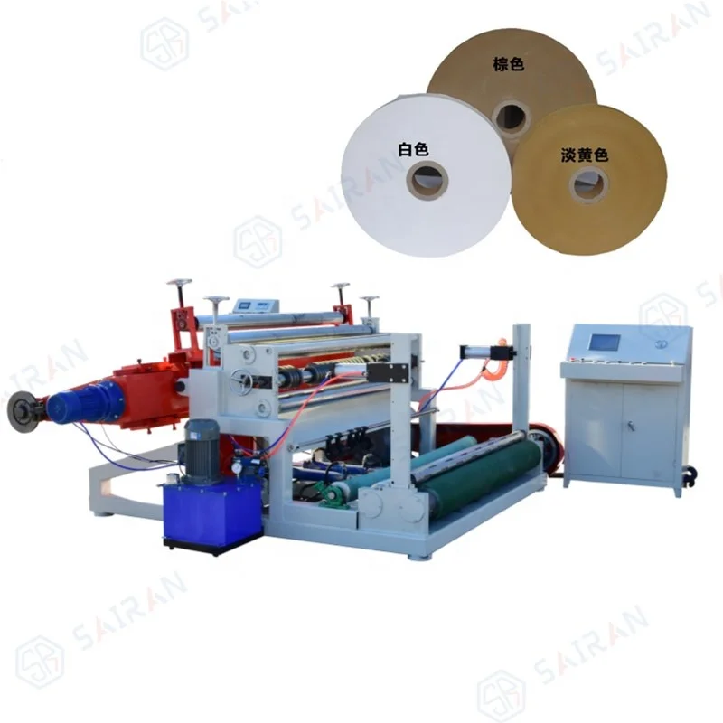 PLC control electric shaftless feeding 1600B kraft paper slitting machine