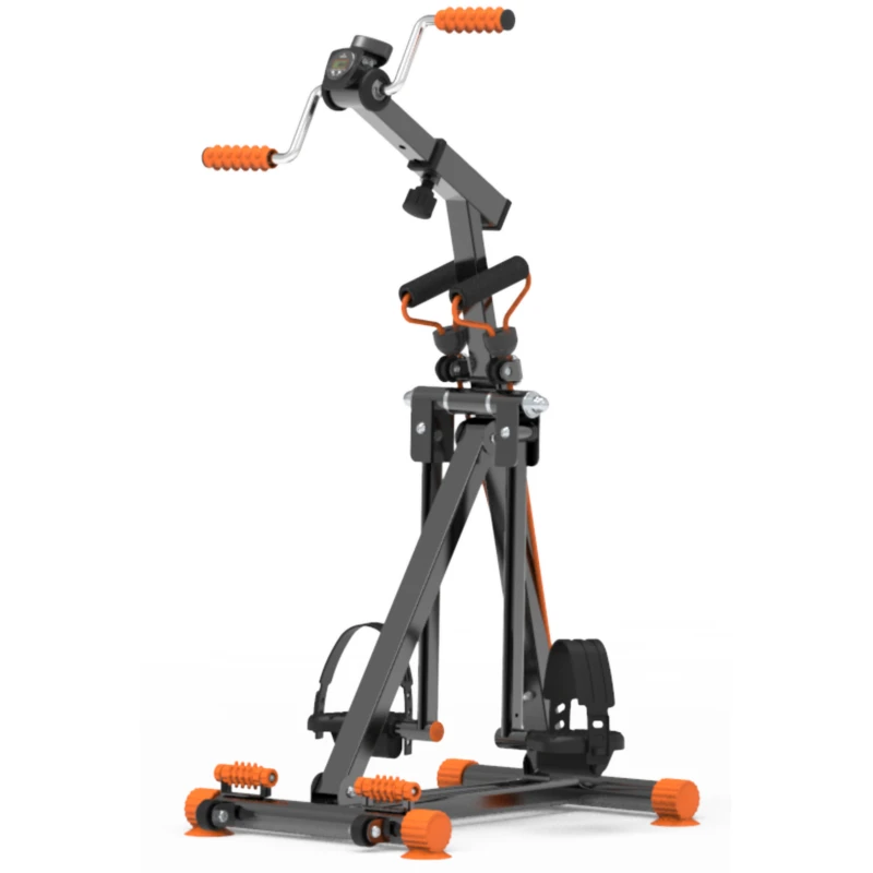 Синий медицинский складной легкоездовой мини-велотренажер для упражнений под столом портативный тренажер рук и ног с педалью пожилых людей