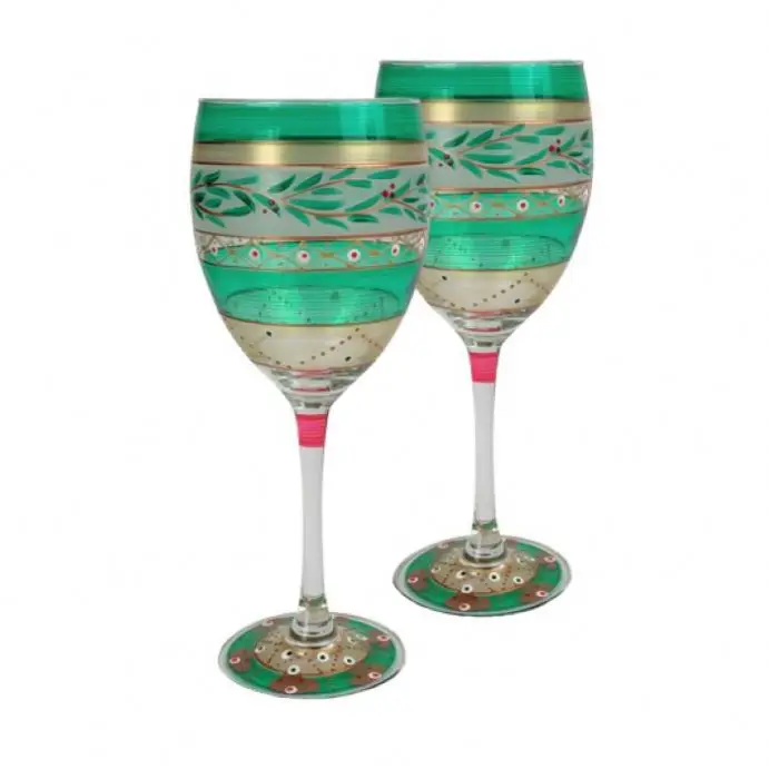 Luxury Designed Retro Vintage Bohemia Turkish Moroccan Wine Glass