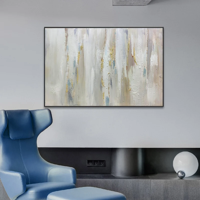 100%Hand Painted Large Art Canvas Hotel Restaurant Decorative Wall Art Abstract Thick texture Canvas Paintings