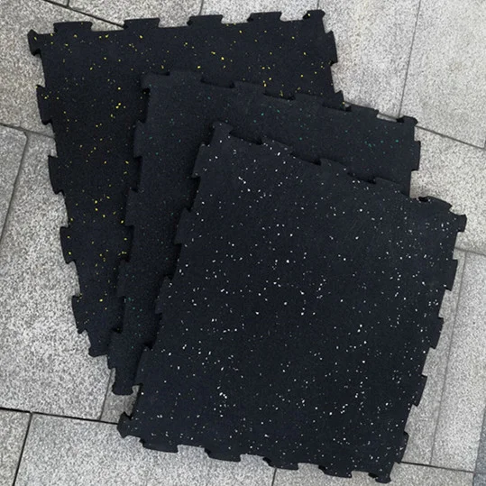 Durable Self-interlocked rubber pavor tiles gym floor carpet recycled Rubber mats
