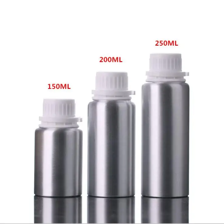 aluminium essential oil bottle 300ml Cosmetic packaging essential oil alum matte blue essential oil metal aluminum bottles
