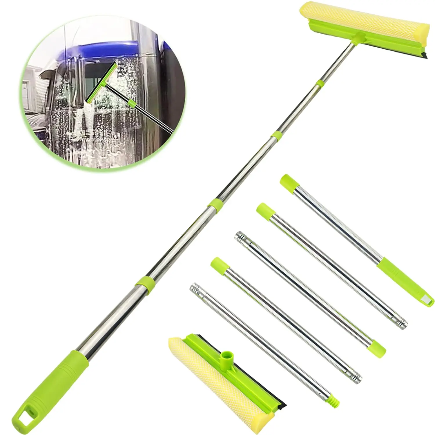 Factory Wholesale Custom Extension Pole Squeegee For Window Cleaning Window Cleaning Tool With Extension Pole Telescopic