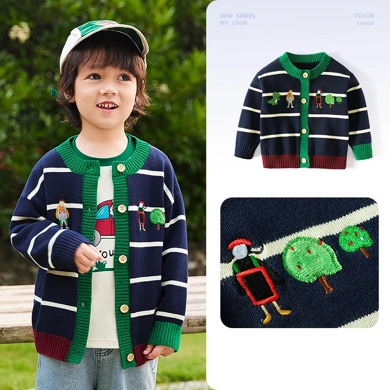 Child Fashion Clothing Wholesale Kids Baby Sweaters Knitted cardigan Autumn Winter  Sweater OEM and ODM