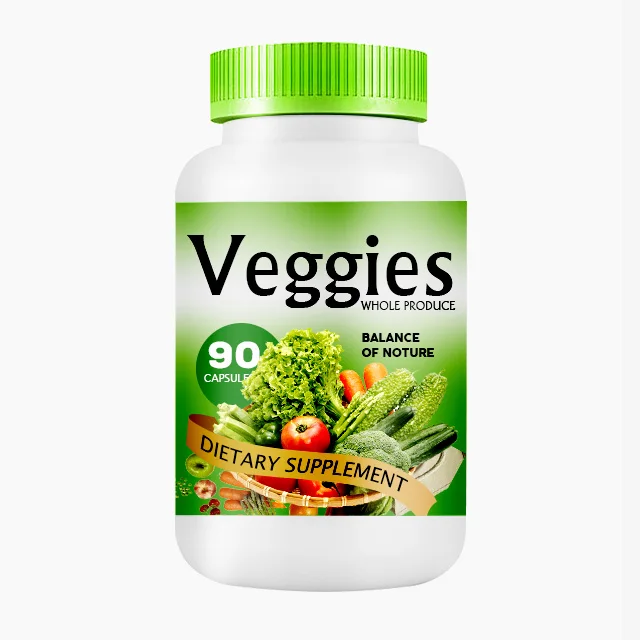 OEM/ODM all-natural supplement vitamins and vegetable nutrients fruit and vegetable capsules to support energy levels