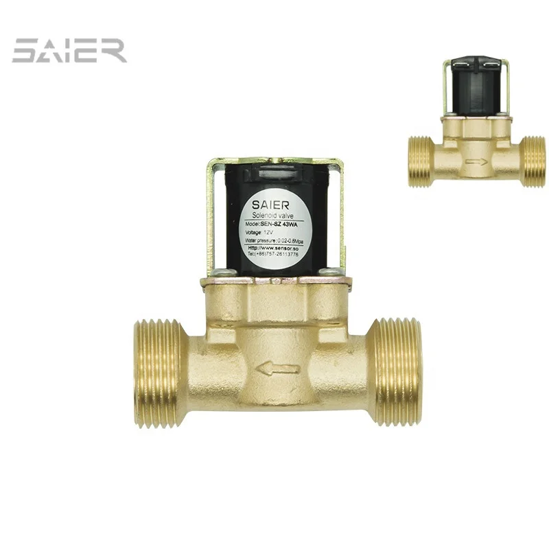 12v 24v 220v Normally Close Irrigation Solenoid Valve Brass Water Solenoid Valves For  Solar Brass Electric Solenoid Valve