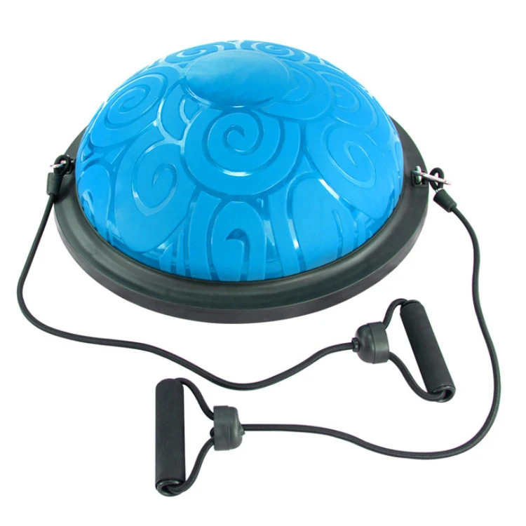 cheap price fitness gym eco friendly inflatable 46 cm PVC balance board yoga half massage ball bosuing ball wholesales