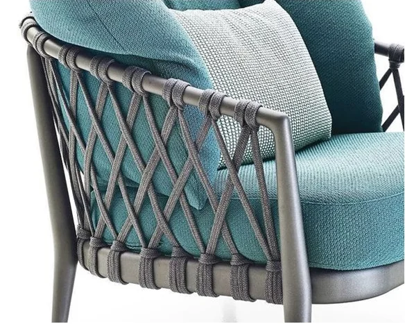 ZNZ new product PVC mesh fabric rope with stuff inside for garden chair sofa usage