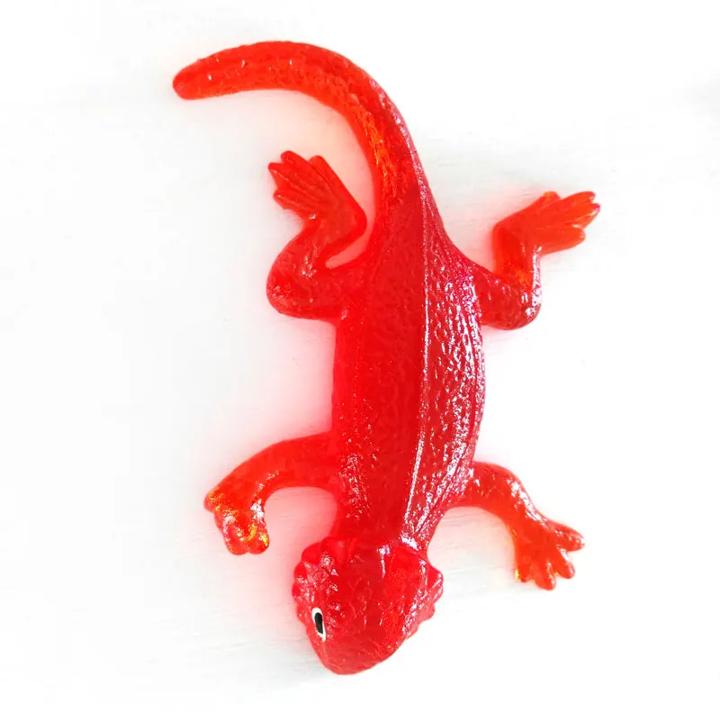 Wholesale TPR colorful sticky toy of Lizard shape for kids