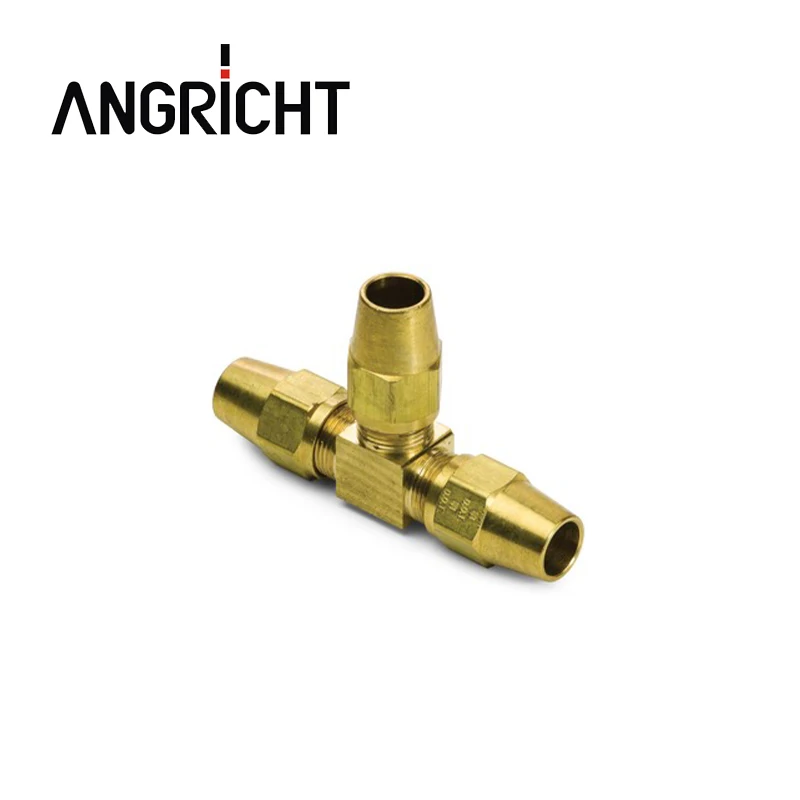 Brass compression fittings tube union dot air brake fittings for copper pipe