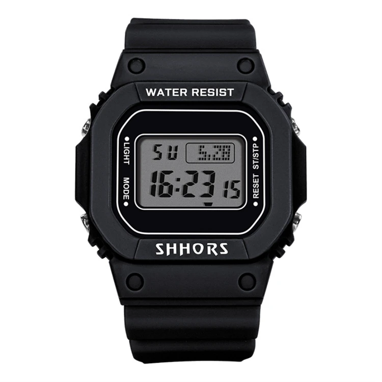 Digital watch for men Multi-function Waterproof sport watch unisex Fashion SHHORS square wrist watches