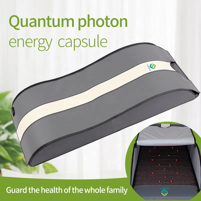 FIR heating photon mat foldable thermal spa capsule portable far infrared sauna dome for weight loss and detox