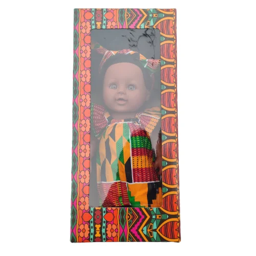 Beautiful African dolls Baby Movable Joint African Doll Toy Black Explosion head Pretty Long skirt Doll Toys For Girls Best Gift