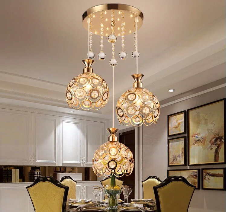 Contemporary Luxury Home Bedroom Led Round Ceiling Crystal Modern Chandeliers & Pendant Lights