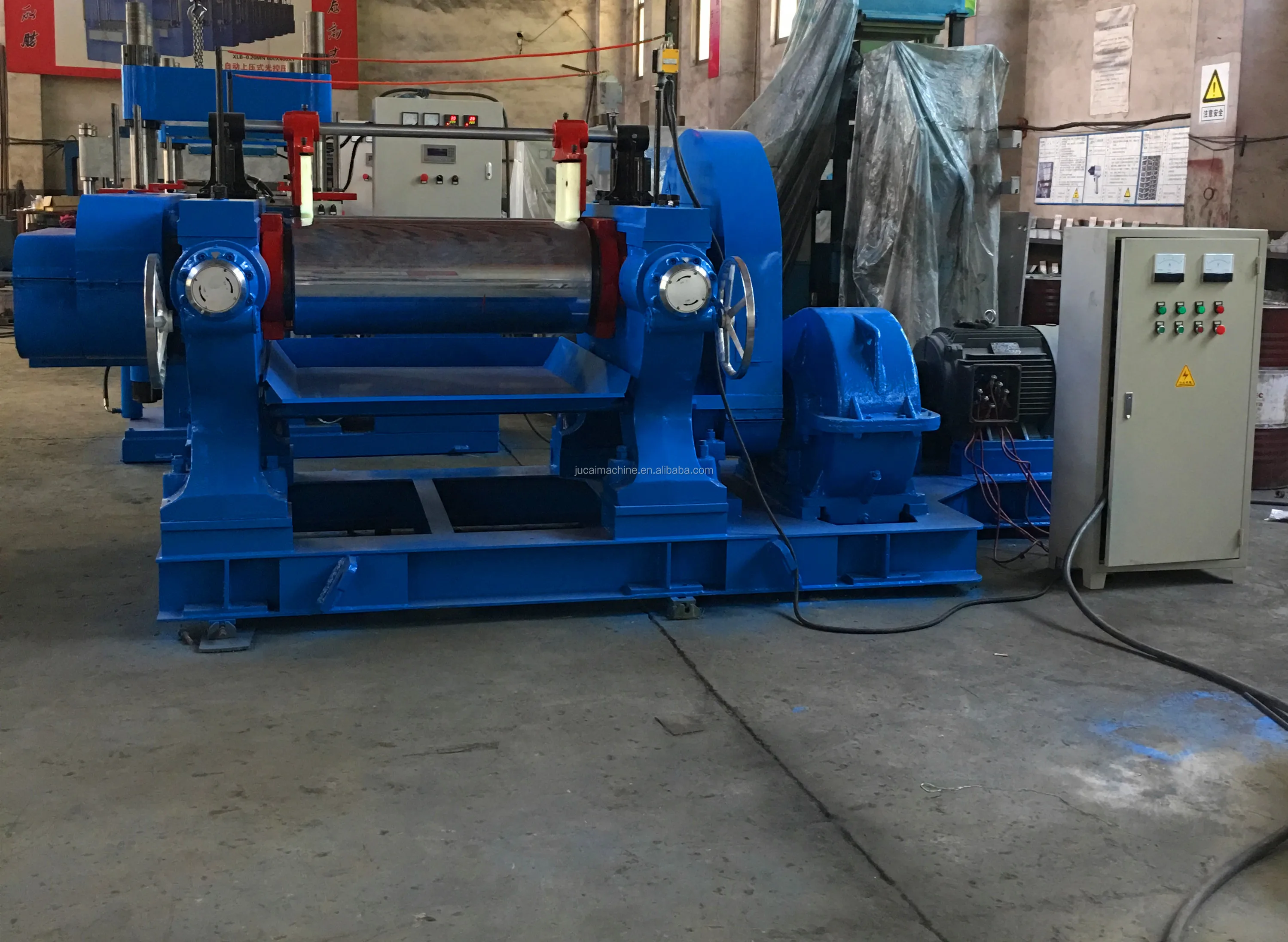 rubber open two roller hard tooth mixing mill machine /silicon rubber mixer mill/silicon mixing mill