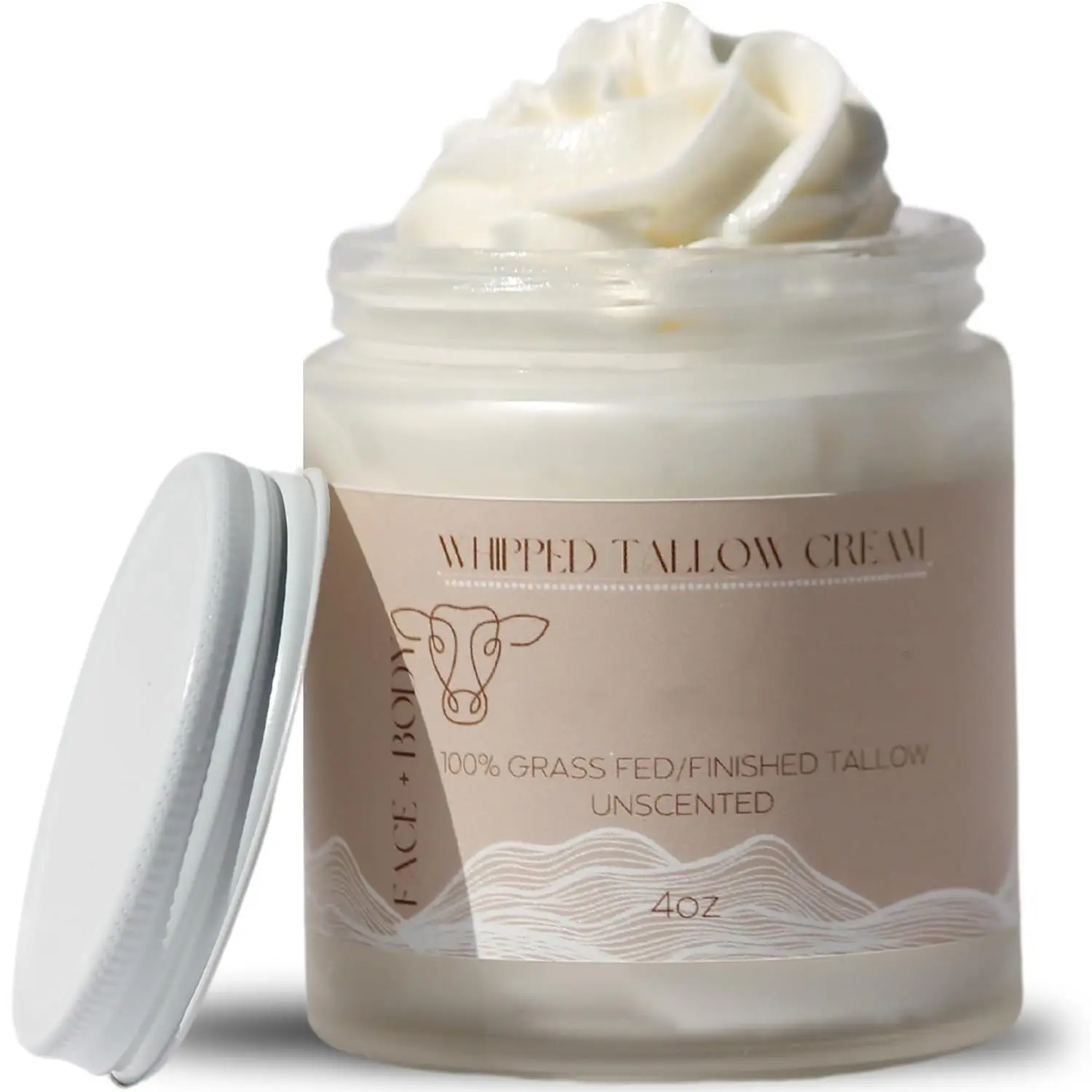100% Natural Lotion Grass Fed Beef Tallow For Face&Body Whipped Moisturizer For Sensitive Skin Accept Customization