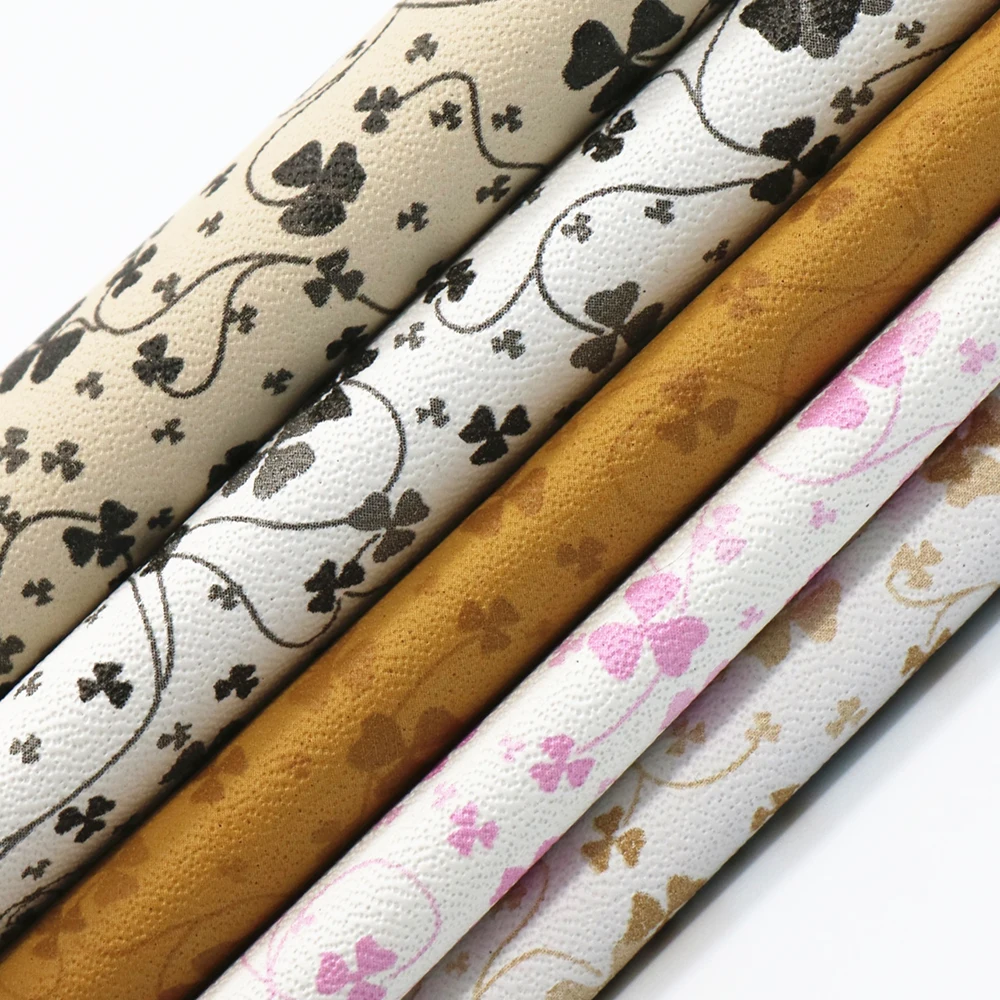 Perforated pattern pu embossed pig skin leather wenzhou leather