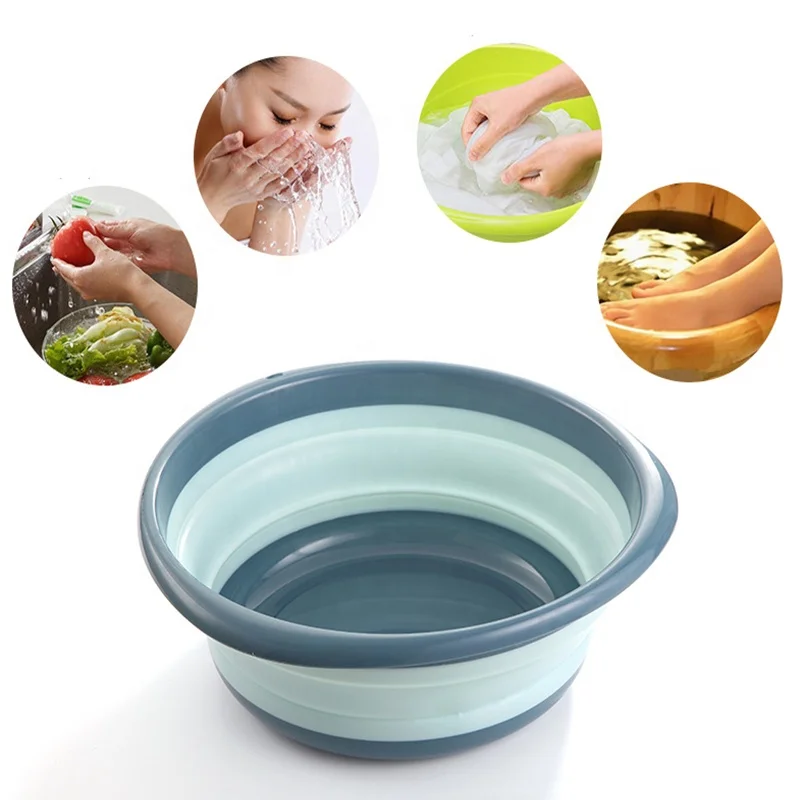 Hot Sell Unisex Foot Skin Care Basins Home Foot Spa Scrubber Washing Folding Basin