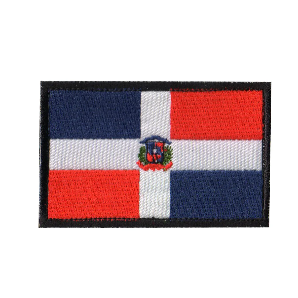 Wholesale Embroidered Country Flag Patch Emblem Clothing Bag Dominican Republic Patches Flags