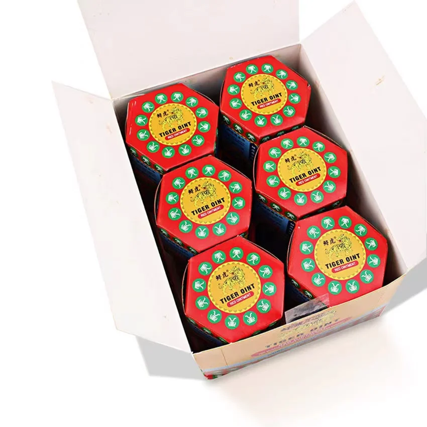 100% Original Red White Tiger Balm Ointment Pain Relief Muscle Stomachache Massage Rub Muscular Tigersbalm  pain relief