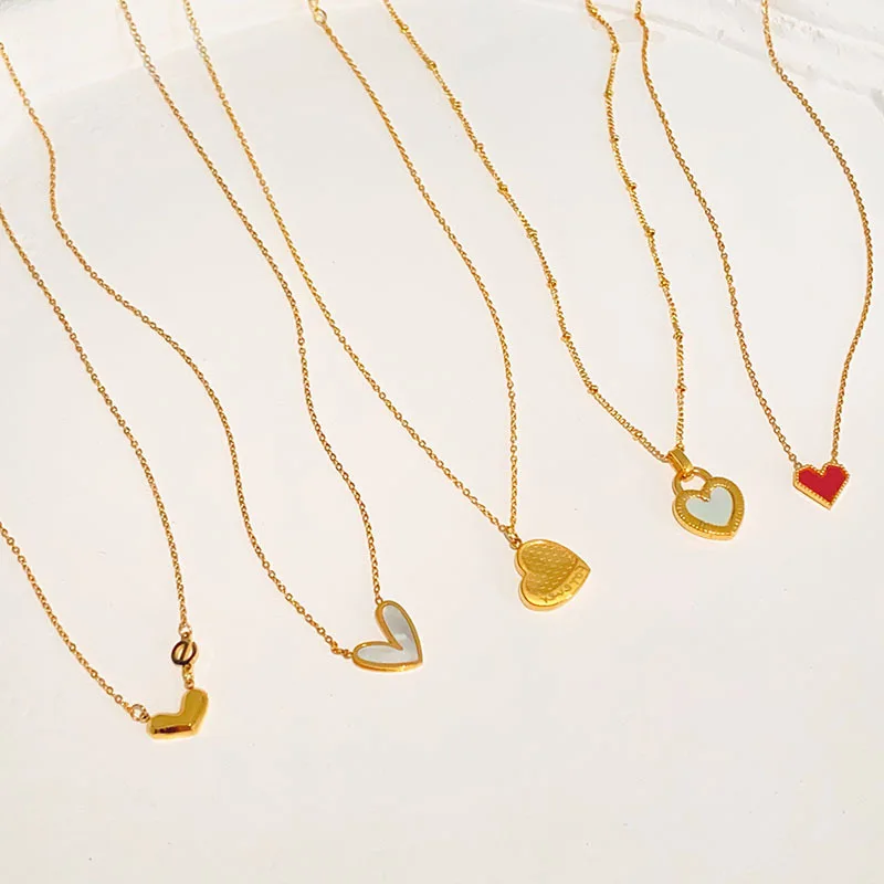 100 Pcs Inventory Fashion Womens Necklace Fine Jewelry 925 Sterling Silver Clover Butterfly Heart Pendant Necklace Wholesale