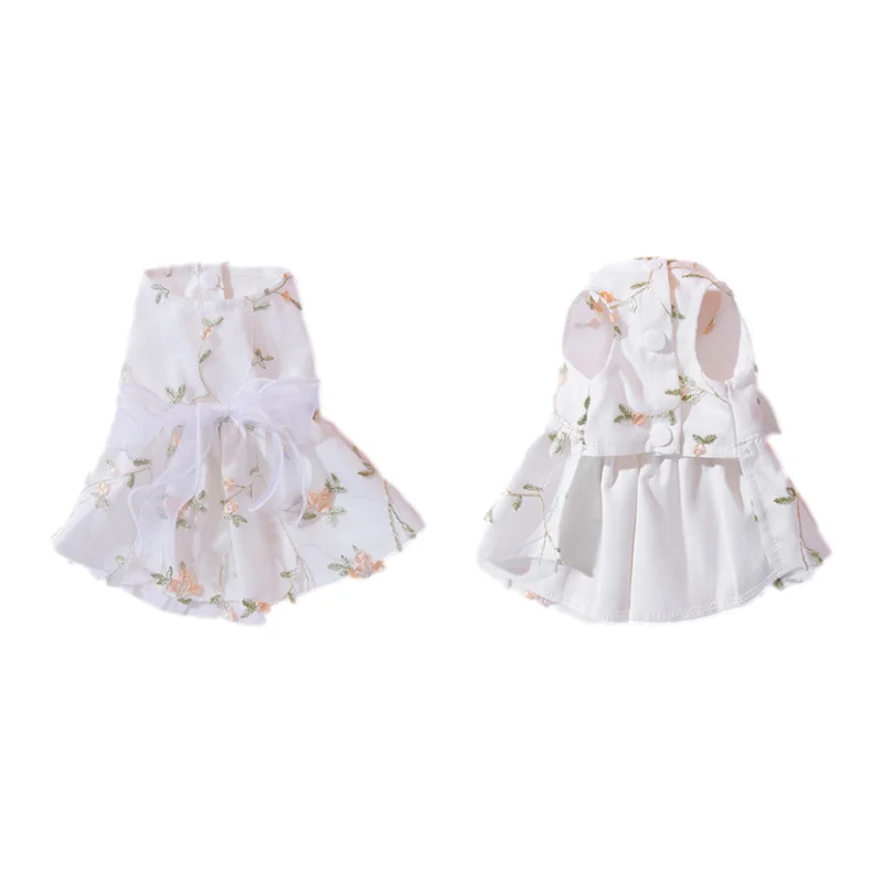 High Quality Explosive Wholesale Pet Clothes Small Fresh Sweet Lovely Summer Floral Dress for Cats and Dogs