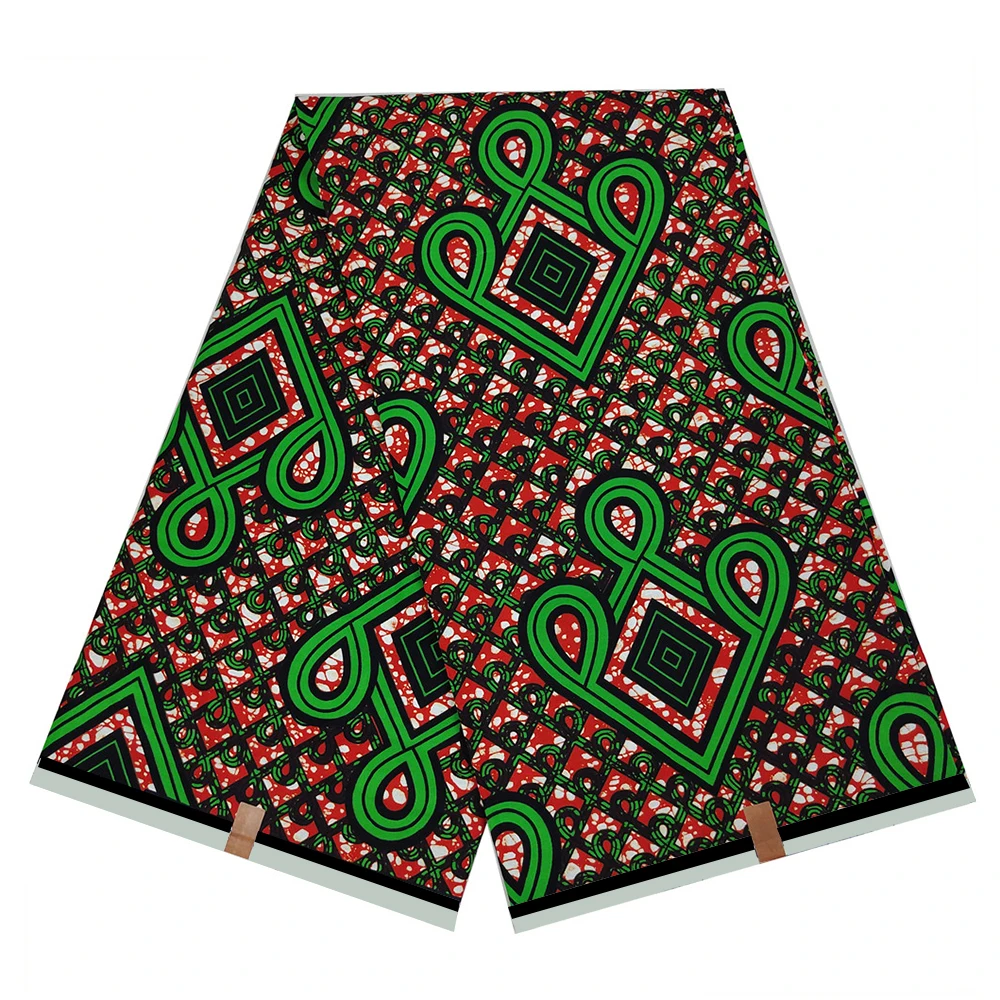 Hot Sale Veritable African Real Wax Fabric 100% Cotton Ghana Nigeria Style african fabrics Ankara Prints wax Pagnes Material