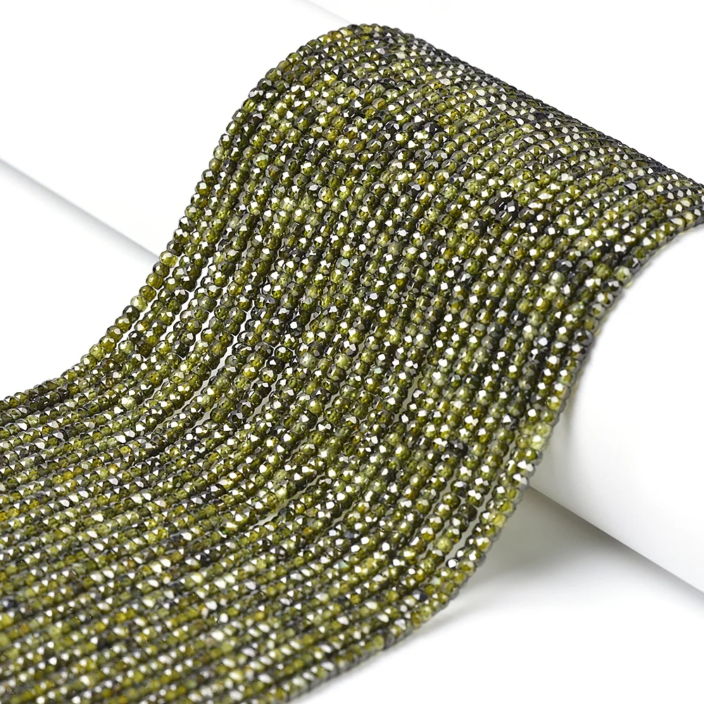 Beads Manufacturers DIY Accessories Natural Small Beads Zirconium Faceted Rondelle Seed Beads For Jewelry Making