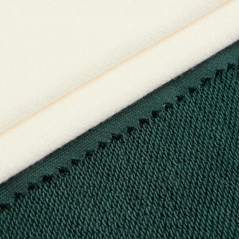 Wholesale 480Grams French Terry 100% Cotton Fabric Textile Raw Material Cloth Knitted Cotton Fabric Plain