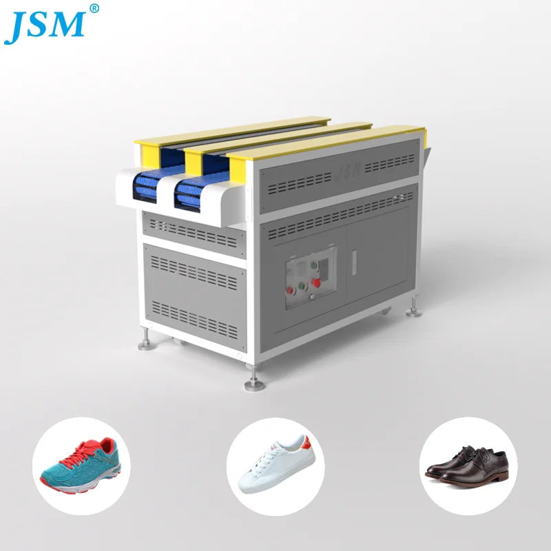 JSM Automatic Transfer Belt Type Hot Air Jet Wrinkle Chasing Machine Shoe Making Assembly Line