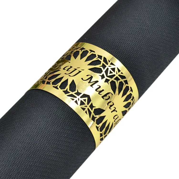 Ramadan eid muslim decoration laser cut hajj mubarak custom paper napkin ring