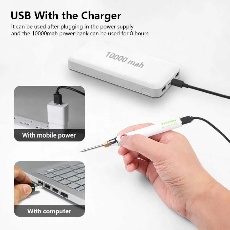 Портативный мини-Usb-паяльник 5 В 8 Вт