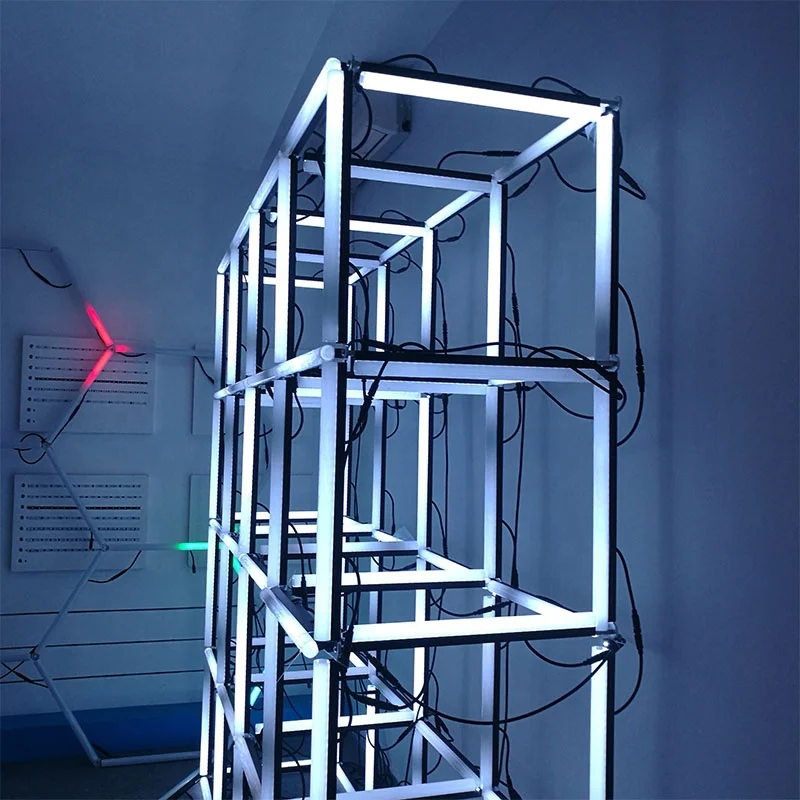 Black matt cover led pixel light IP65 water proof high brightness stage lights RGB video bar for TV show exhibition hall party