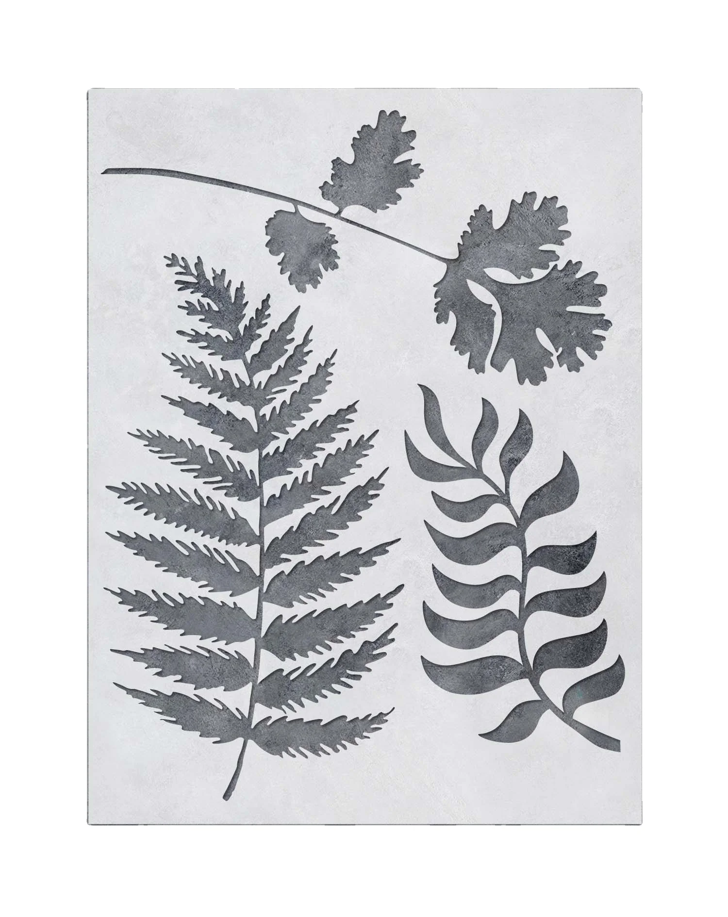 Large Reusable Stencil for Leaf Wall