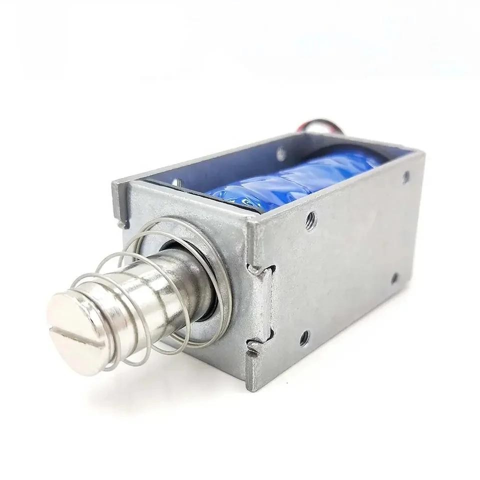 1253HAB небольшой DC 12 В 24 Электромагнит с открытой рамой толкающий электромагнитный линейный привод