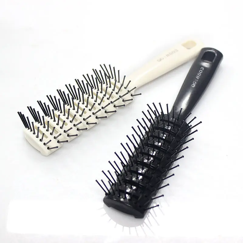 2024 Hot Selling Anti Static Boar Bristle Hairbrush Round Wooden Hair Comb For Curly Hair Hairstyle Comb