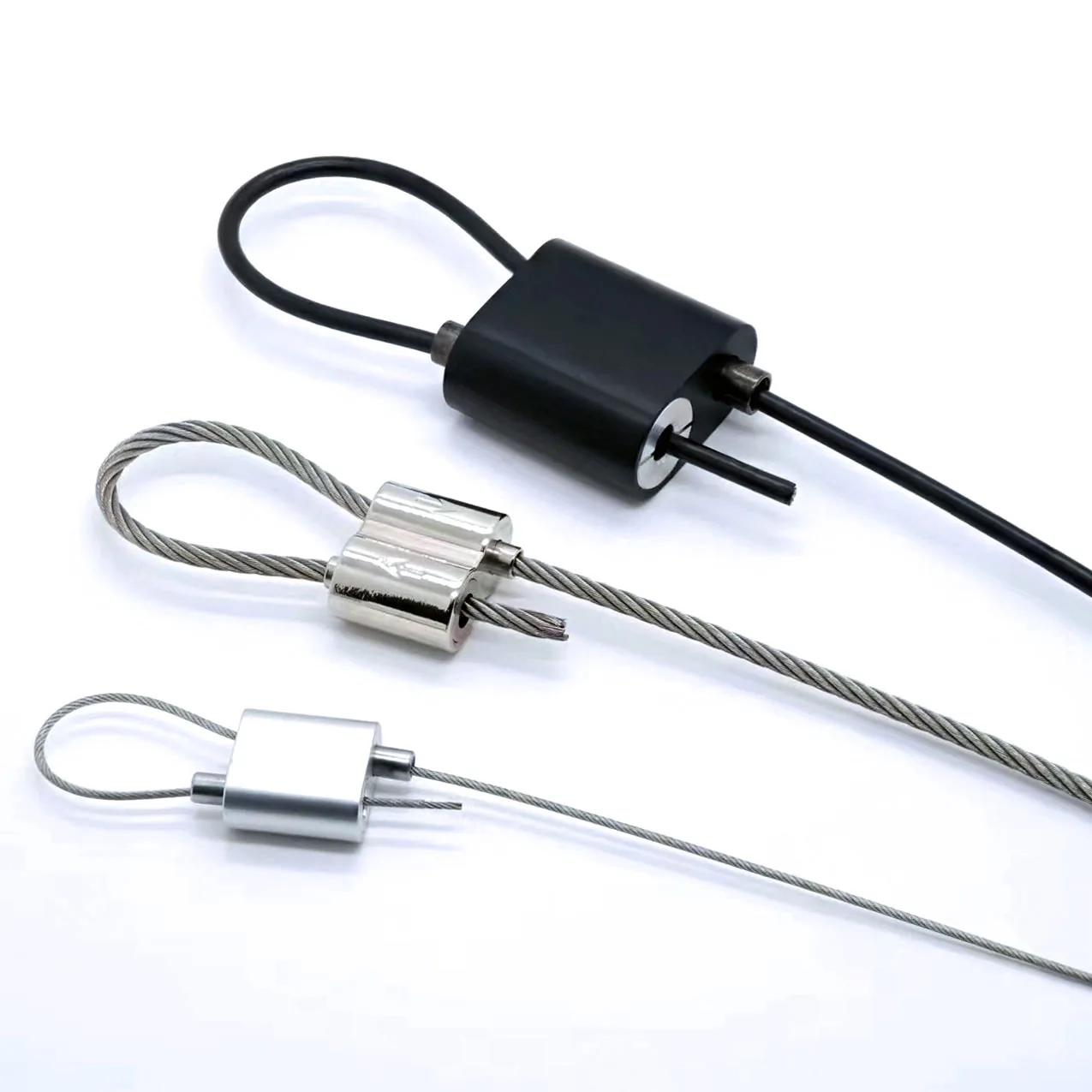 Best price OEM/ODM ceiling hanging kit cable Steel Wire Cycle lock Cable Gripper and looping Gripper cable