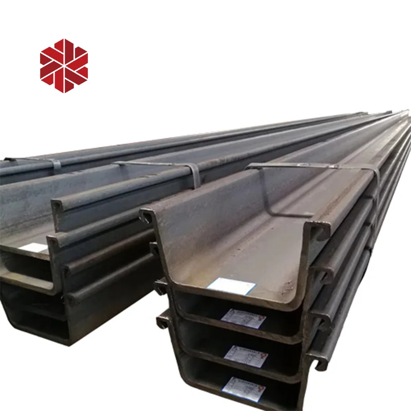 Sheet Pile Type 2 100 x300 x2.44 Hot Rolled U-shape Steel Sheet Pile Carbon Steel Sheet Pile
