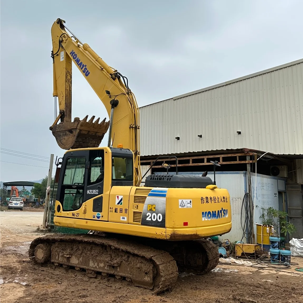 Подержанный гидравлический экскаватор Komatsu японский оригинальный импортный подержанный 200-8 новый ковш с хорошей производительностью