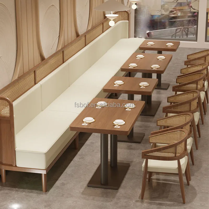 chinese restaurant indoor cafe style tables and chairs wood table chair southeast asia coffee shop furniture leather sofa booth