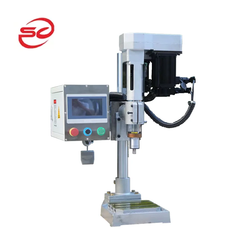 Column spindle SS-74 multi tasking servo motor electrical automatic feed table thread and drilling making machine