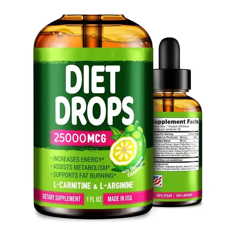 Biocaro OEM Private Label Hot Selling Appetite Suppressant Diet Drops with Garcinia Cambogia
