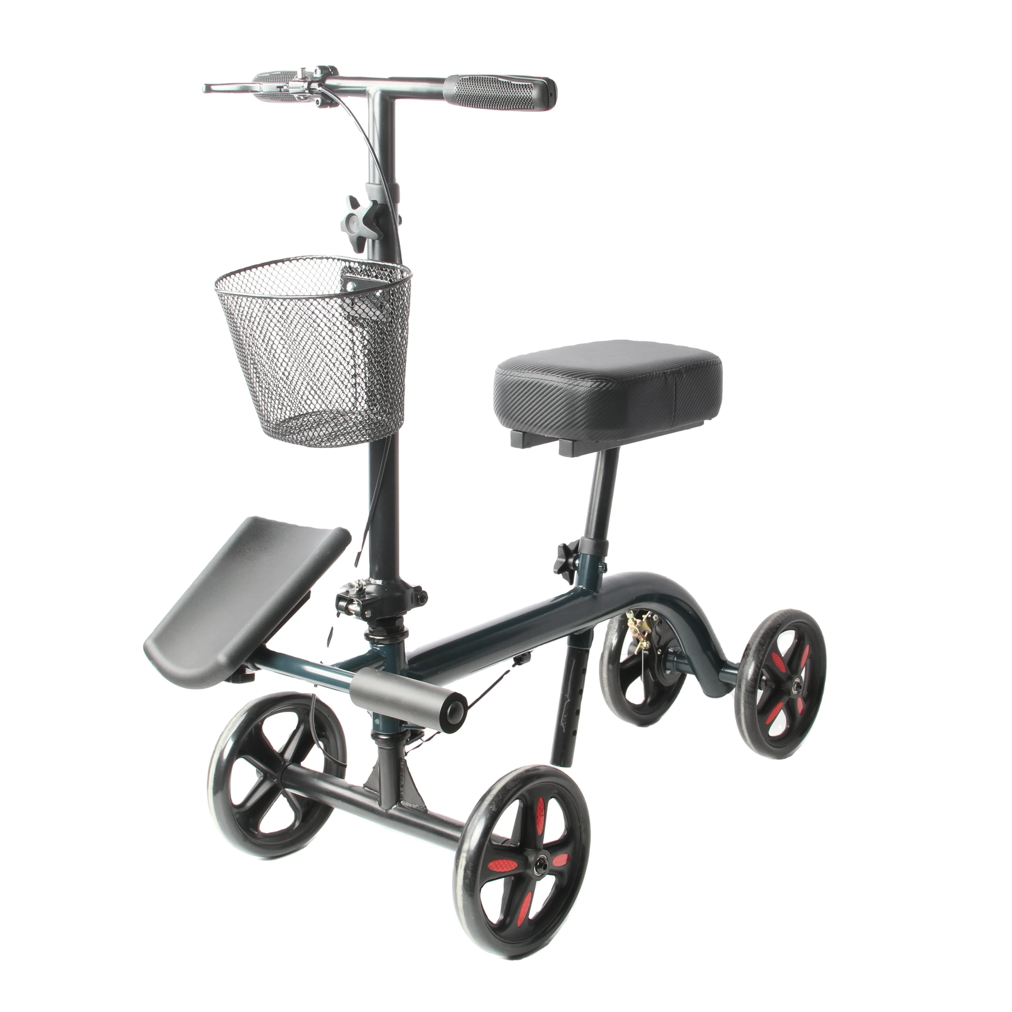 Rehabilitation therapy supplies adult standing knee walker adult foldable handicapped knee scooters