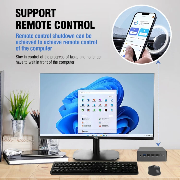 Sharerdp OEM ODM заводской NUC игровой мини-ПК 12-го поколения Core I3/I5/I7 N100 компьютерный процессор Intel N95 для бизнеса