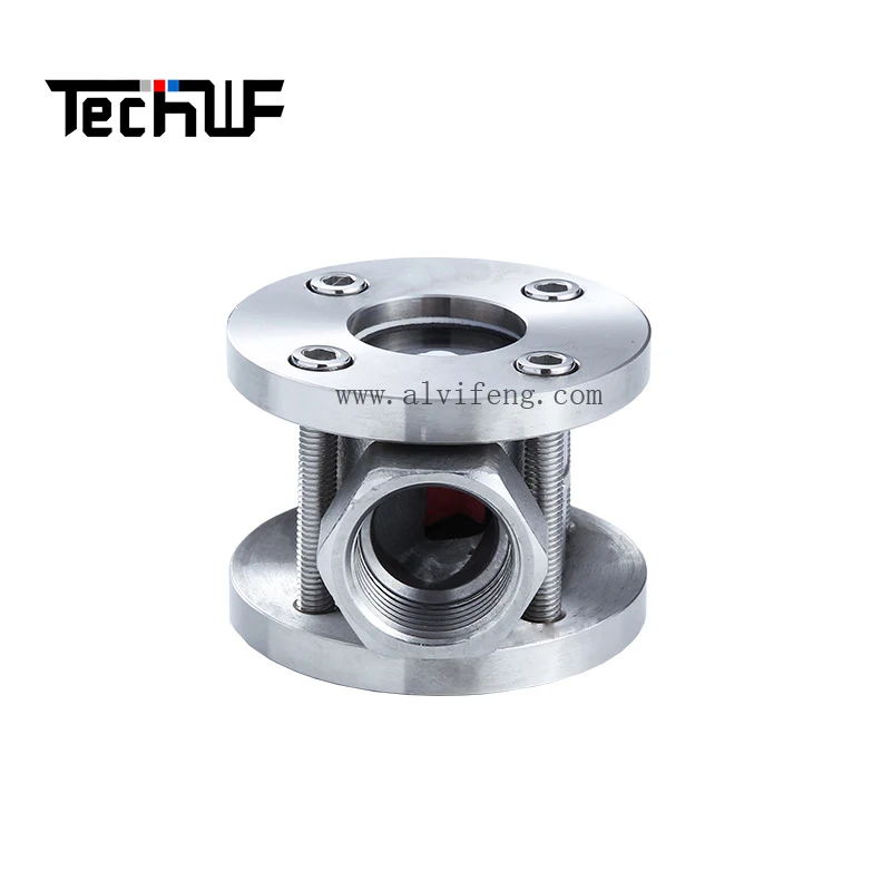 Stainless Steel Tubular Sight Glass Water Liquid Flowmeter Transmitter Impeller Flow Indicator Flow Meter
