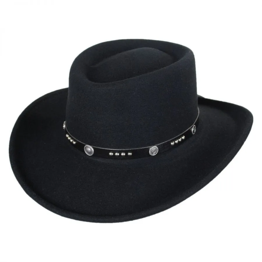 china wholesale high quality mexican girls folding cowboy hats woman wool felt cow boy hat manufacture