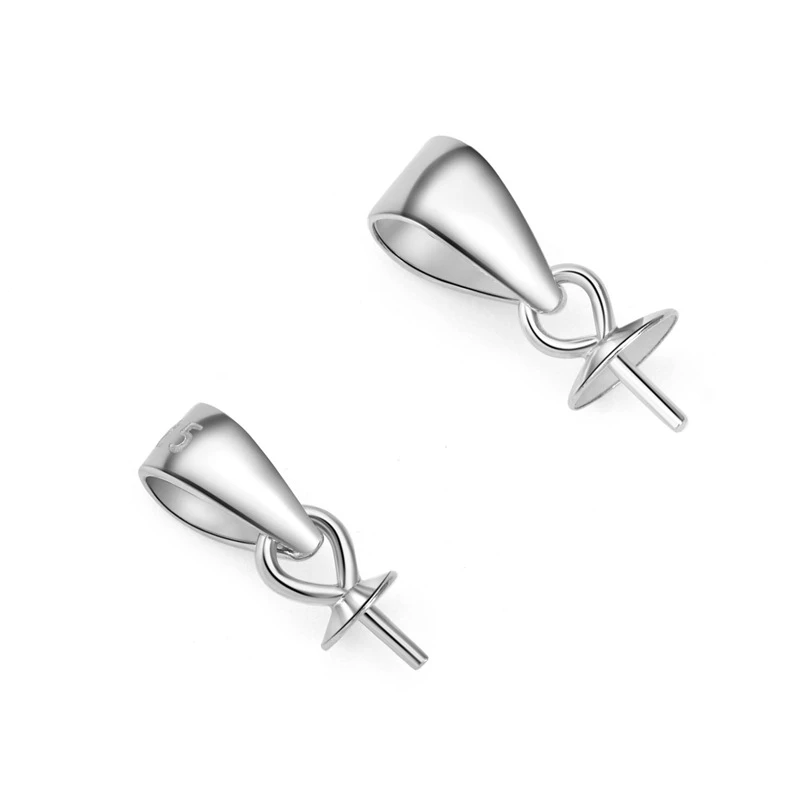 Good quality Sterling silver pearl Gold plated pendant diy jewelry accessory