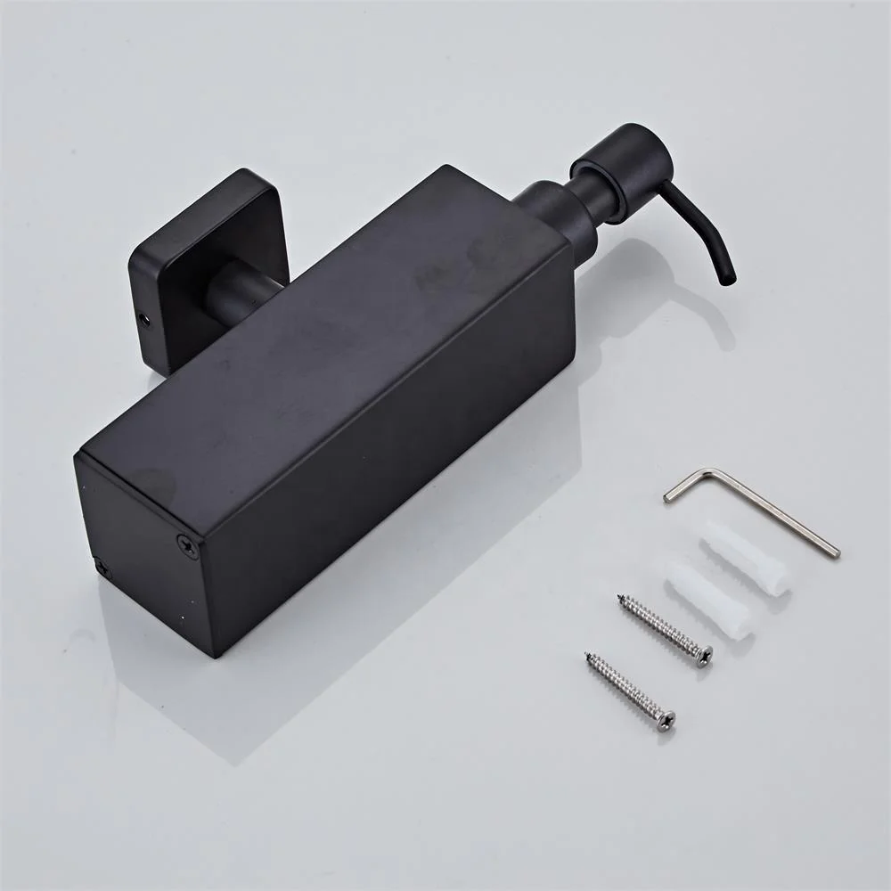 Black Soap Dispenser Stainless Steel Manual Soap Dispenser