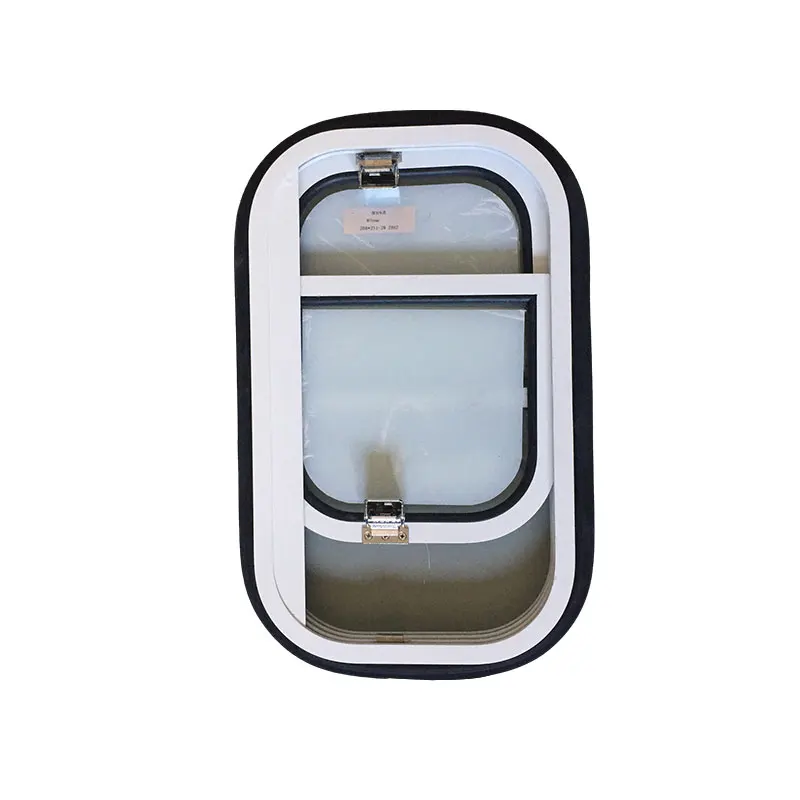Stainless Steel/Aluminum Fireproof Rectangular Boat Windows Brass Fixed Marine Window for Ship